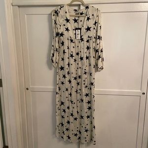 Chaser Starry Maxi Cover Up White & Black Size S